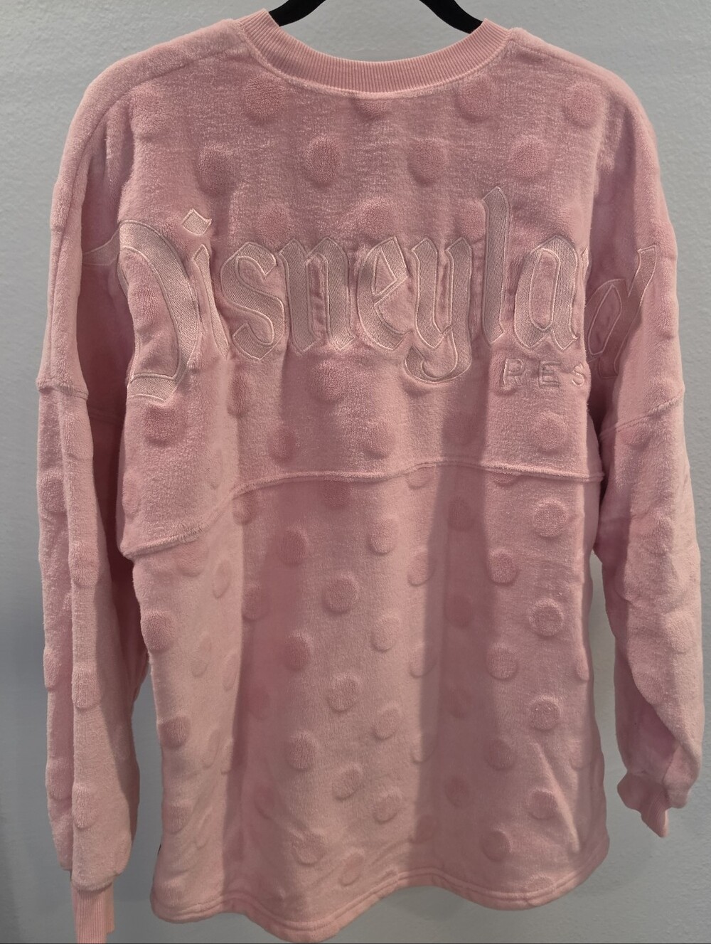 Disneyland PIGLET PINK Women's Plush Crewneck Sweater Size M